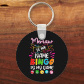Porte-clés Funny Memaw Is My Name Bingo Is My Game, Bingo Lov (Recto)