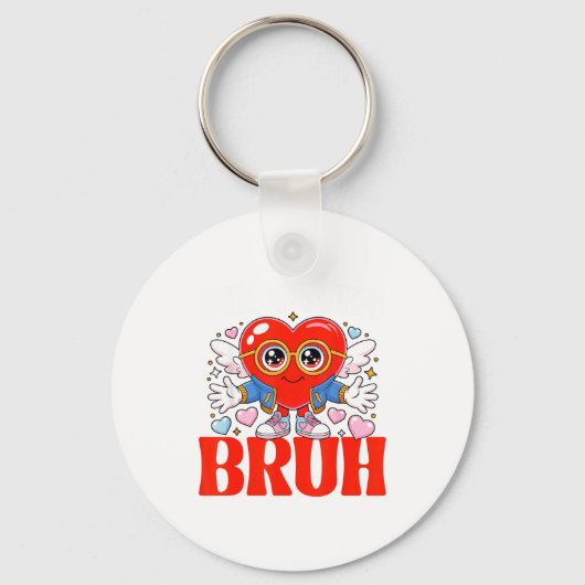 Porte-clés Funny Meme 67 Six Seven Bruh Valentine Heart Women (Recto)