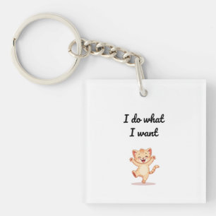 Porte-clés Funny Meme Illustration Keychain – Graphic Quote A