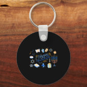 Porte-clés Funny Menorah Hanukkah 2025 Meowzel Chanukah Jewis (Recto)