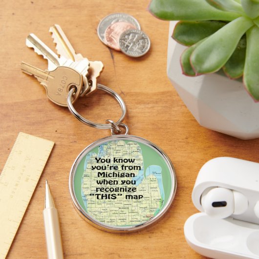 Porte-clés Funny Michigan Yooper UpNorth Michigander plaisant (Bureau)