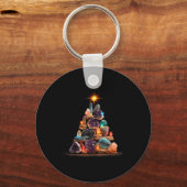 Porte-clés Funny Minerals Christmas Tree Graphic Crystals  (Recto)