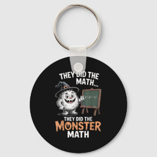 Porte-clés Funny Monster Math Enseignant Halloween Yeti Costu