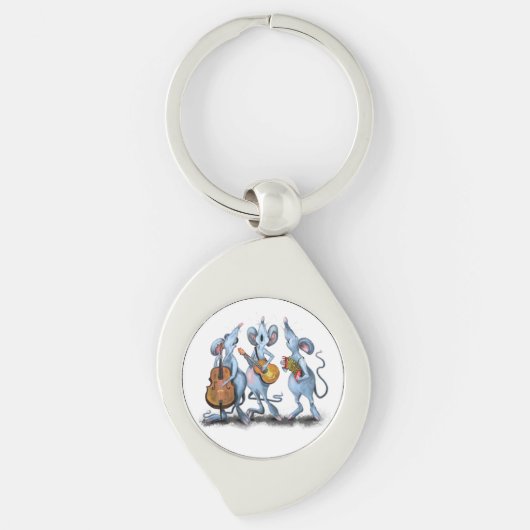 Porte-clés Funny Mouse Music Porte - clé (Devant)