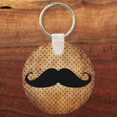 Porte-clés Funny Moustache noire (Recto)