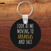 Porte-clés Funny Moving Out Of State Moving Away To Arkansas  (Recto)