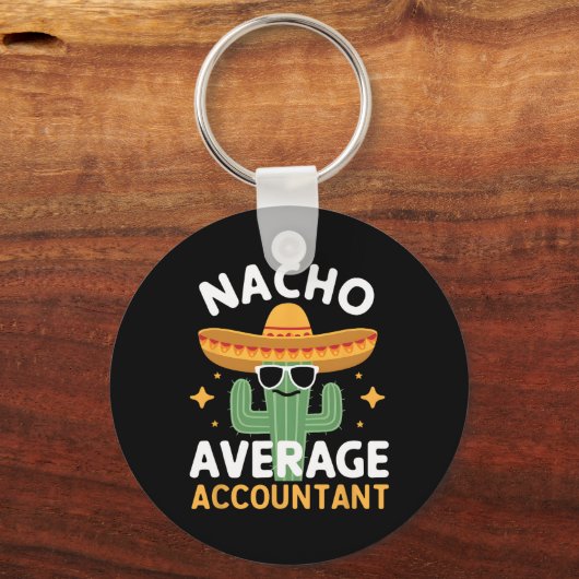 Porte-clés Funny Nacho Comptable Moyen Cinco De Mayo Mexique (Recto)