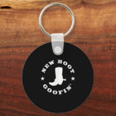 Porte-clés Funny New Boot Goofin Cowboy Boot Meme Quote (Recto)