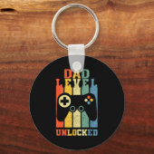 Porte-clés Funny New Dad Shirt Dad Level Unlocked Day Tee Shi (Recto)