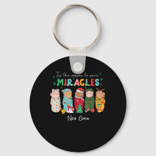 Porte-clés Funny Nicu Nurse Infirmière Appréciation Noël