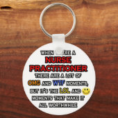 Porte-clés Funny Nurse Practitioner ... OMG WTF (Recto)