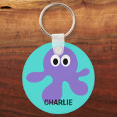 Porte-clés Funny Octopus porte - clés personnalisés (Recto)