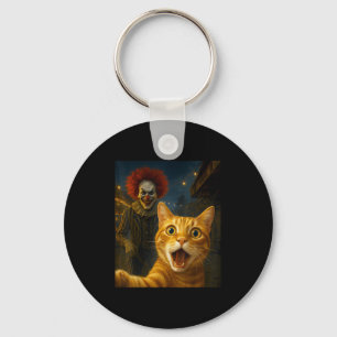 Porte-clés Funny Orange Tabby Cat Selfie Clown Déplaisant Sok