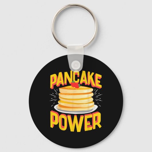 Porte-clés Funny Pancake Power (Recto)