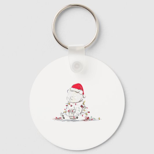 Porte-clés Funny Panda Christmas Graphics Animal Lights Lover (Recto)