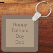 Porte-clés Funny Papa Monster Aime Café Personnalisé (Verso)