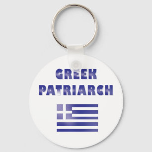 Porte-clés Funny Patriarche Grec Bleu Blanc Bleu