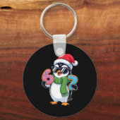 Porte-clés Funny Penguin Six Seven 67 Ice Cream Christmas Boy (Recto)