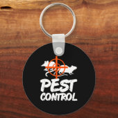Porte-clés Funny Pest Control Humor For Rat Hunters & Tra (Recto)