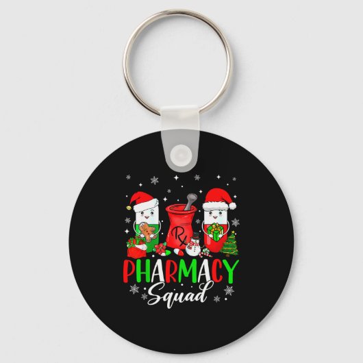 Porte-clés Funny Pharmacy Tech Squad Christmas Matching Holid (Recto)