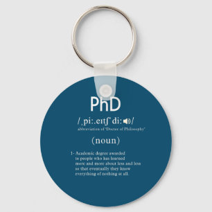 Porte-clés funny phd definition