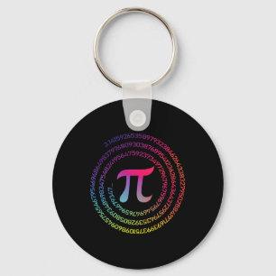 Porte-clés Funny Pi Day Spiral Pi Math Pour Pi Day 3.14