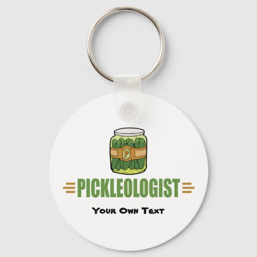 Porte-clés Funny Pickle Lovers Titre PICKLEOLOGIST (Recto)