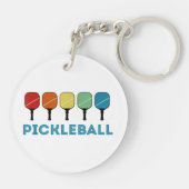 Porte-clés Funny Pickleball Retro Vintage (Dos)