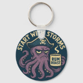 Porte-clés Funny Pirate Octopus Rum Roast (Verso)