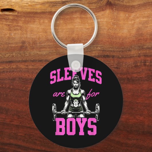 Porte-clés Funny Poids Bodybuilding Femme Manches Jok (Recto)