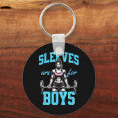 Porte-clés Funny Poids Bodybuilding Femme Manches Jok (Recto)