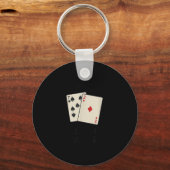 Porte-clés Funny poker, i don't even fold my laundry (Recto)