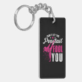 Porte-clés Funny Ponytail Girl Karate Taekwondo Judo (Devant gauche)