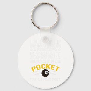 Porte-clés Funny Pool Billard Chemise I Jouer Pool Billard Gi