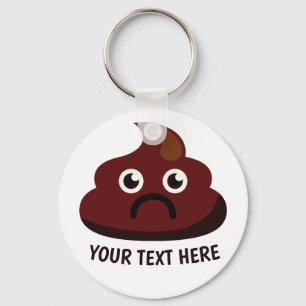 Porte-clés Funny Poop porte - clé 1 : triste