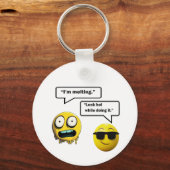 Porte-clés Funny Porte - clé Emoji (Verso)