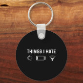 Porte-clés Funny Programmer Things I Hate Gamer (Recto)