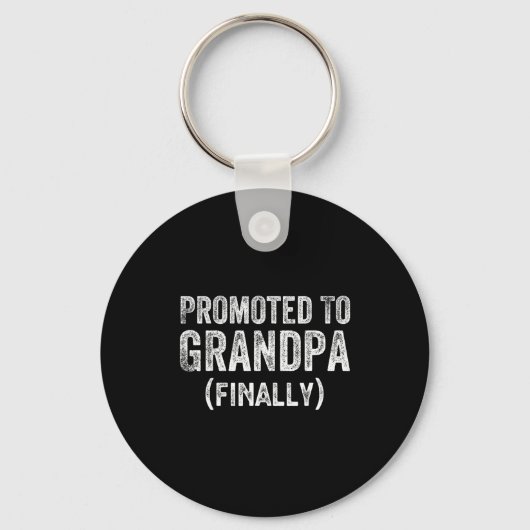 Porte-clés Funny Promoted To Grandpa Finally Pregnancy Announ (Recto)