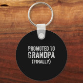 Porte-clés Funny Promoted To Grandpa Finally Pregnancy Announ (Recto)