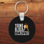 Porte-clés Funny Proud New House Young Black Homeowner Housew (Recto)