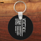 Porte-clés Funny Qr He back Président Trump Code (Recto)