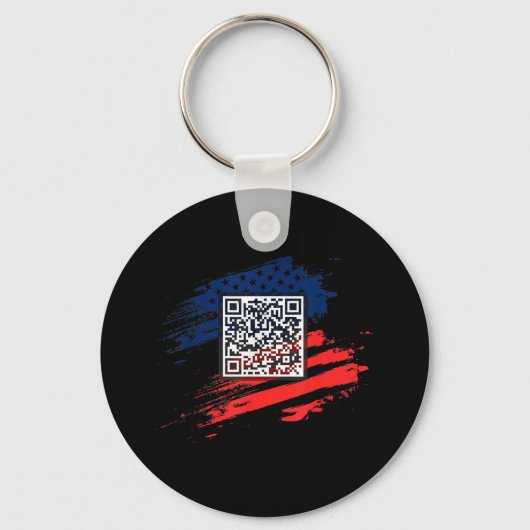 Porte-clés Funny Qr President Trump Dance Code (Recto)