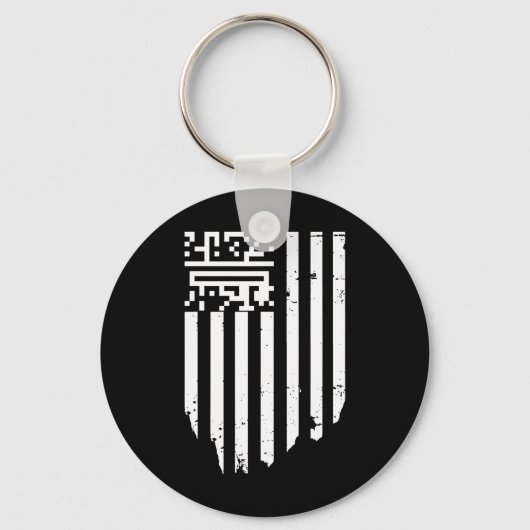 Porte-clés Funny Qr President Trump Dance Code (Recto)