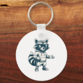 Porte-clés Funny Raccoon 67 Meme Six Seven (Recto)