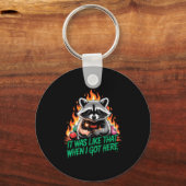 Porte-clés Funny Raccoon Christmas Trash Panda Xmas (Recto)