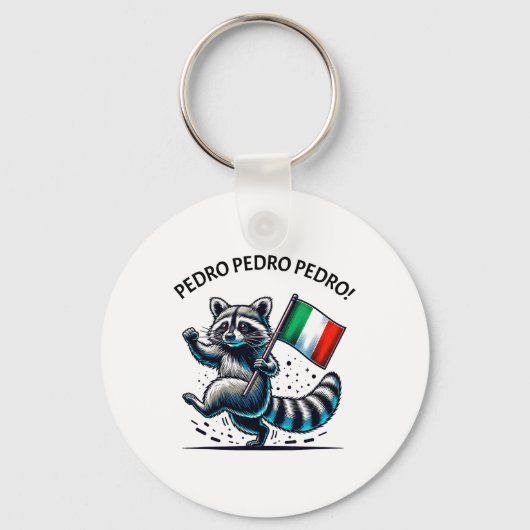 Porte-clés Funny Raccoon Meme (Recto)