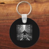 Porte-clés Funny Raccoon Selfie With Bigfoot 67 Six Seven Mem (Recto)