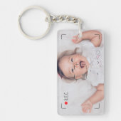 Porte-clés Funny Record Red Dot Custom Photo (Devant)