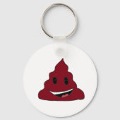 Porte-clés Funny Red Poop Porte - clé Emoji (Verso)