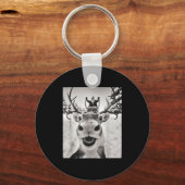 Porte-clés Funny Reindeer Selfie Christmas Santa Funny Kids (Recto)